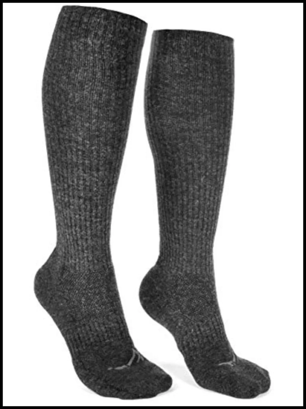 Knee-High Merino Wool Compression Socks for Hiking & Recovery